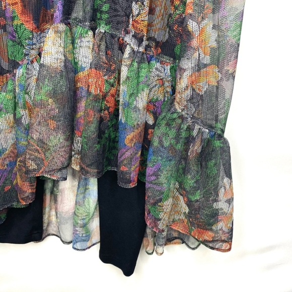 Anthropologie Maeve Meena Floral Skirted Leggings | Size XS Whimsigoth Skirt - Picture 6 of 10